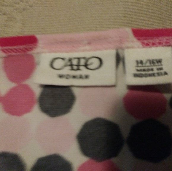 Cato polka dot top - Picture 2 of 3